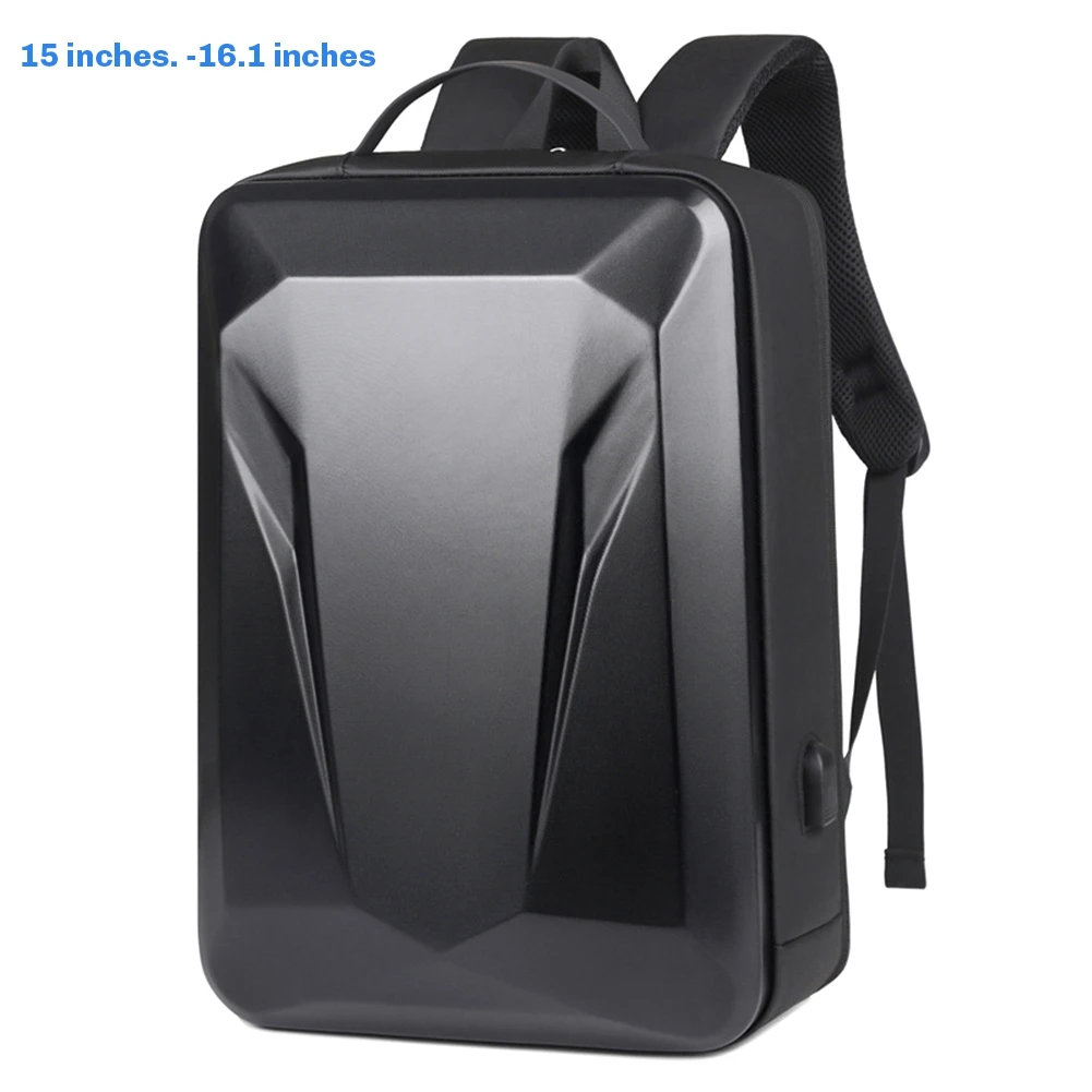 Anti-Theft Hard Shell Laptop Backpack Waterproof Travel Backpack Slim Gaming Computer Bag with Lock Black 15-16.1Inch