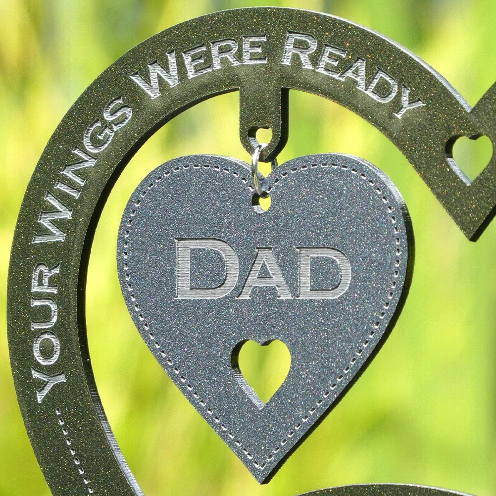 

Garden Memorial Stake Durable Metal Lawn nament Yard Decor Plaque Grave Marker Courtyard Adornment Pathway Decoration