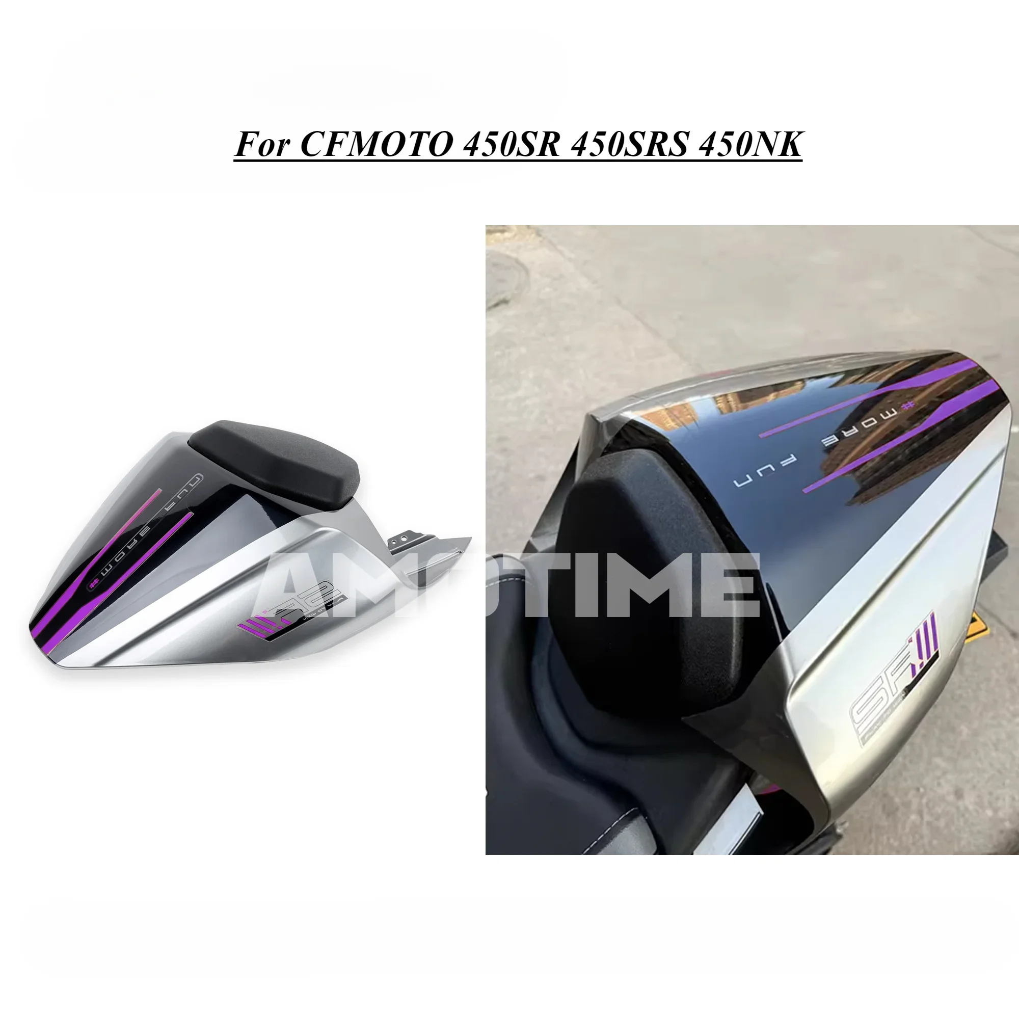 For CFMOTO 450SR 450SRS 450NK Integrated Rear Hump Sports Shield Motorcycle modification and decoration accessories