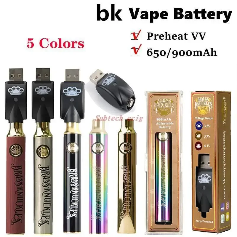 2 قطعة/الوحدة BK 900mAh التسخين المسبق VV بطارية Vape أقلام تعديل الجهد بطارية E السجائر ل 510 موضوع سميكة خراطيش النفط عربات #3
