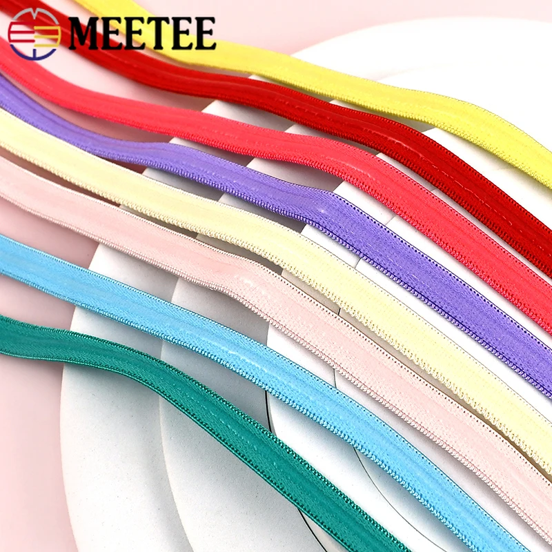 

2/5/10/20M 10mm Non-slip Elastic Band Stretch Silicone Rubbon Bands for Bra Underwear Strap Bungee Cord Sewing Lace Trimming