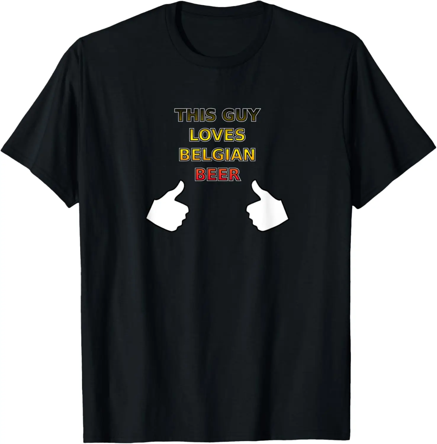 Mens This Guy Loves Belgian Beer T-Shirt