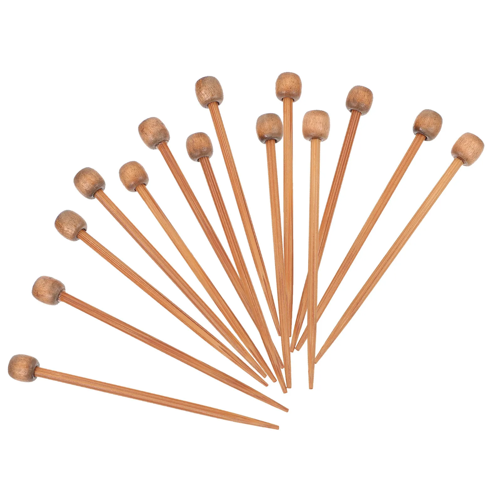 20Pcs Wooden Knitting Needles Brooch Knitting Material Natural Wood Smooth Finish Easy to Use Beginner Friendly Advanced