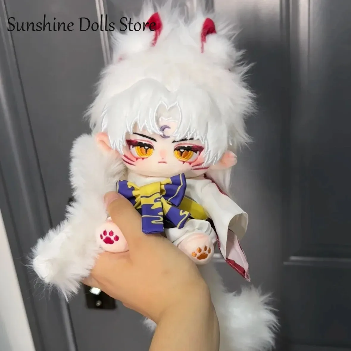 

Sesshoumaru Attributes Handsome Cute Monster Anime Plush Doll Body Cartoon Dress Up Cotton Toy Figures Dolls Cosplay Gift