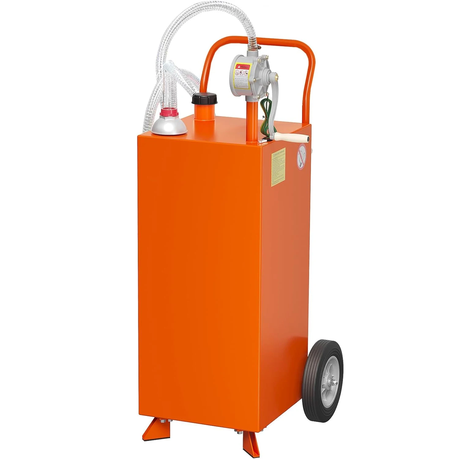 

Канистра для топлива, бак для хранения топлива с ручным насосом для перекачки, контейнер для бензина и дизельного топлива для автомобилей, газонокосилок, квадроциклов, лодок, оранжевый