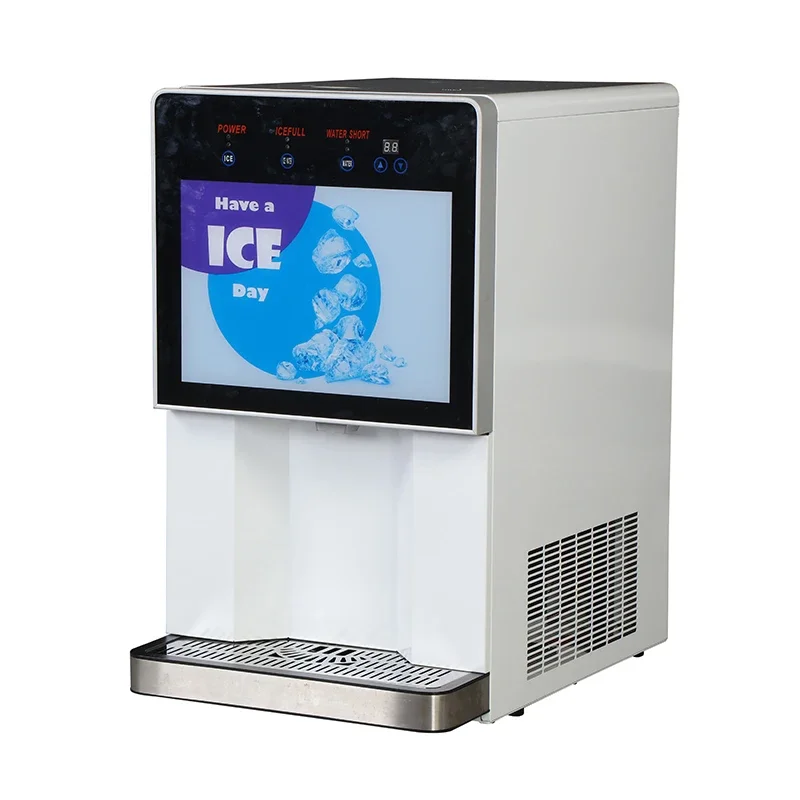 24-hour automatic coffee and tea vending machine &Daily Capacity 100kg Ice & Water Machine Countertop for Business