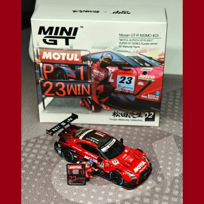 1-64-r35-gt-r-23-nismo-matsuda-secondary-alloy-die-cast-miniature-simulation-car-model-adult-collectible-ornament，in-stock
