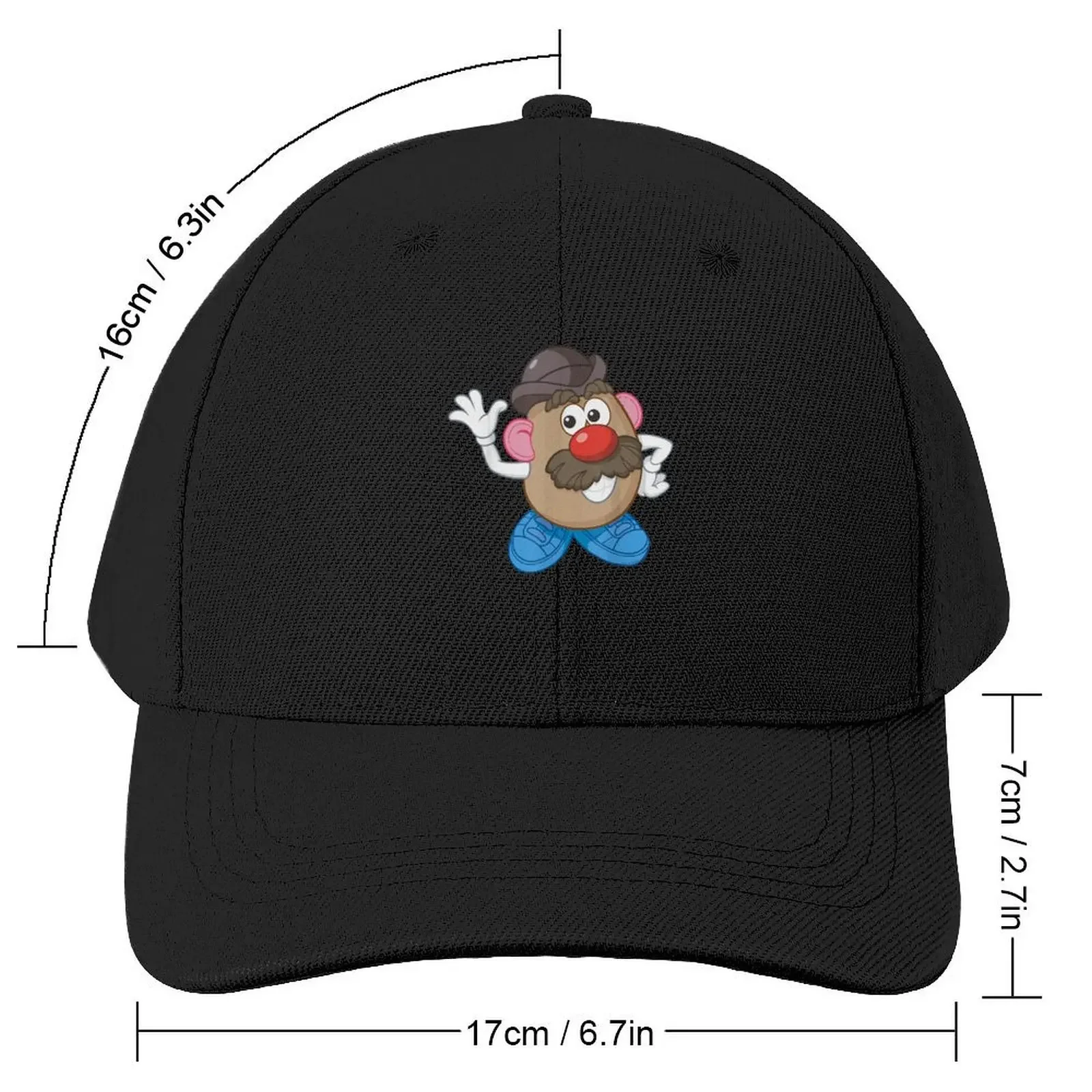 Mr Potato Head Simple Portrait Baseball Cap Hat Baseball Cap hiking hat Christmas Hat Beach Outing Men Golf Wear Women's