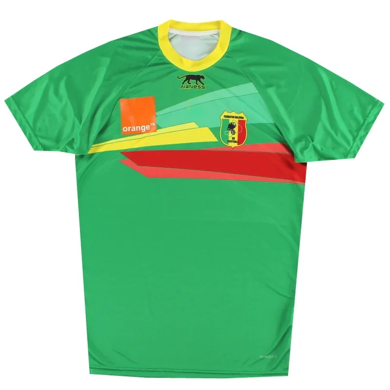 Camiseta de Fútbol Estilo Selección Nacional de Mali para Hombre, Secado Rápido, Transpirable, Manga Corta, Ropa Deportiva con Estampado para Aficionados