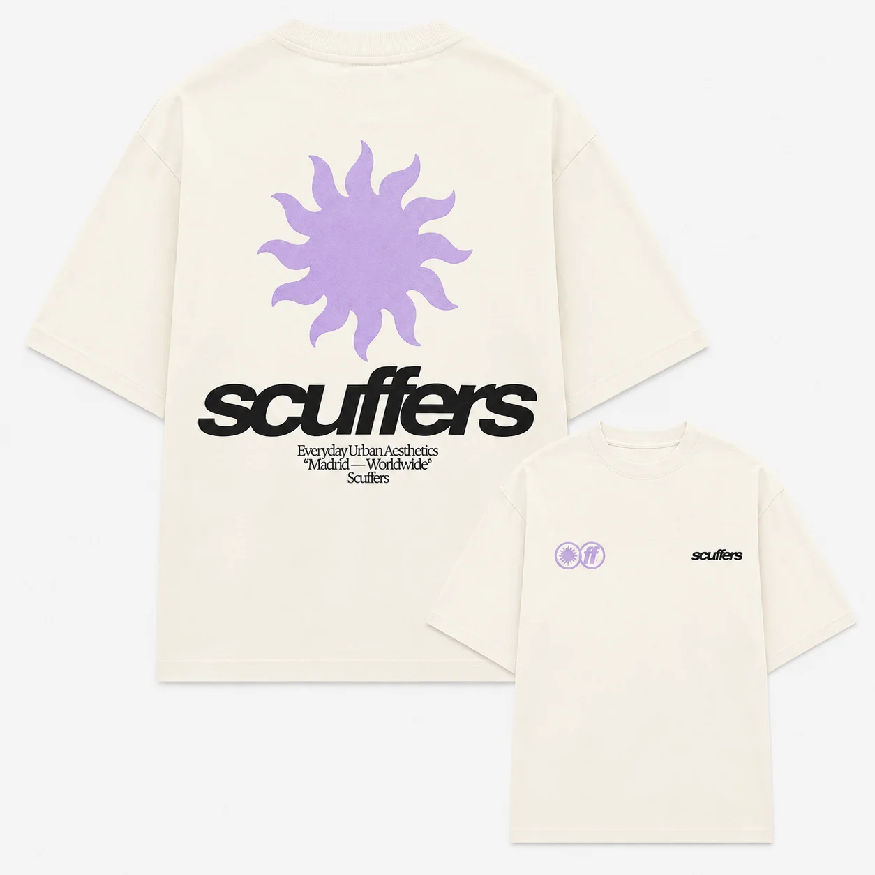 Spanisches Niche-Streetwear-T-Shirt mit Sonnen-Logo, doppelseitig bedruckt, Unisex, locker geschnitten, Oversized, Harajuku-Streetwear, Baumwolle, Sommer-Grafik-T-Shirt – Detail 19