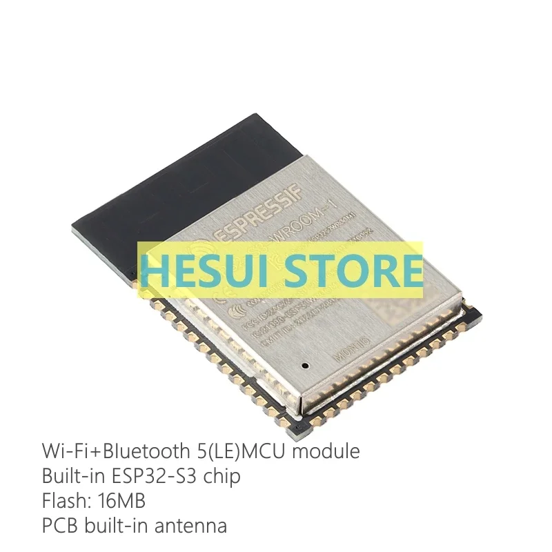 ESP32-S3-WROOM-1-N16 Wi-Fi+ Bluetooth 5.0 16MB 32-bit dual-core MCU module