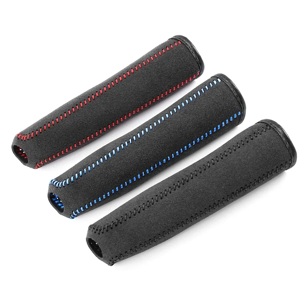New Suede Style Handbrake Sleeve Leather Handbrake Grips Cover Car Interior Accessories image 2