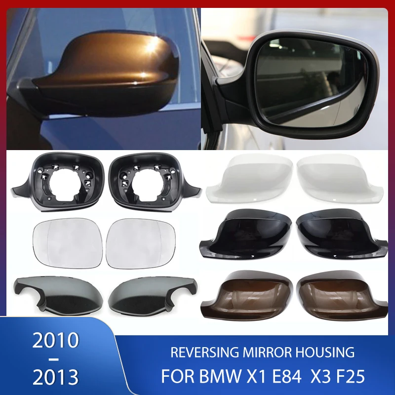 

Rearview Mirror Cover Frame Cap Heated Glass Lens Bottom Lower Lid For BMW X1 E84 X3 F25 2010 2011-2013 51162991659 51162991660