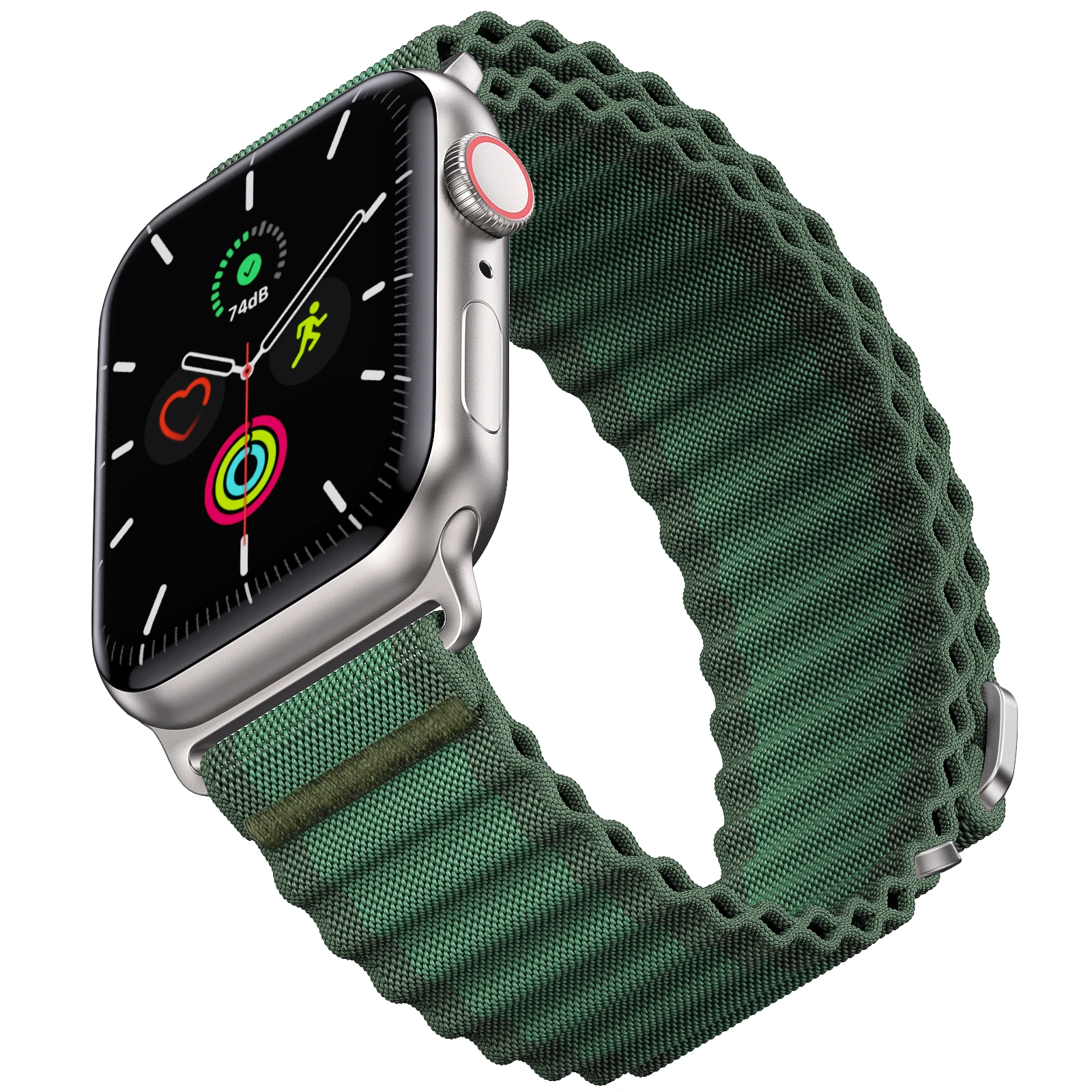 Correa de nailon para reloj Apple Ultra 2, 49, 45, 44 y 42mm, pulsera deportiva, accesorios para iWatch Series 3 5 SE 7 9 10