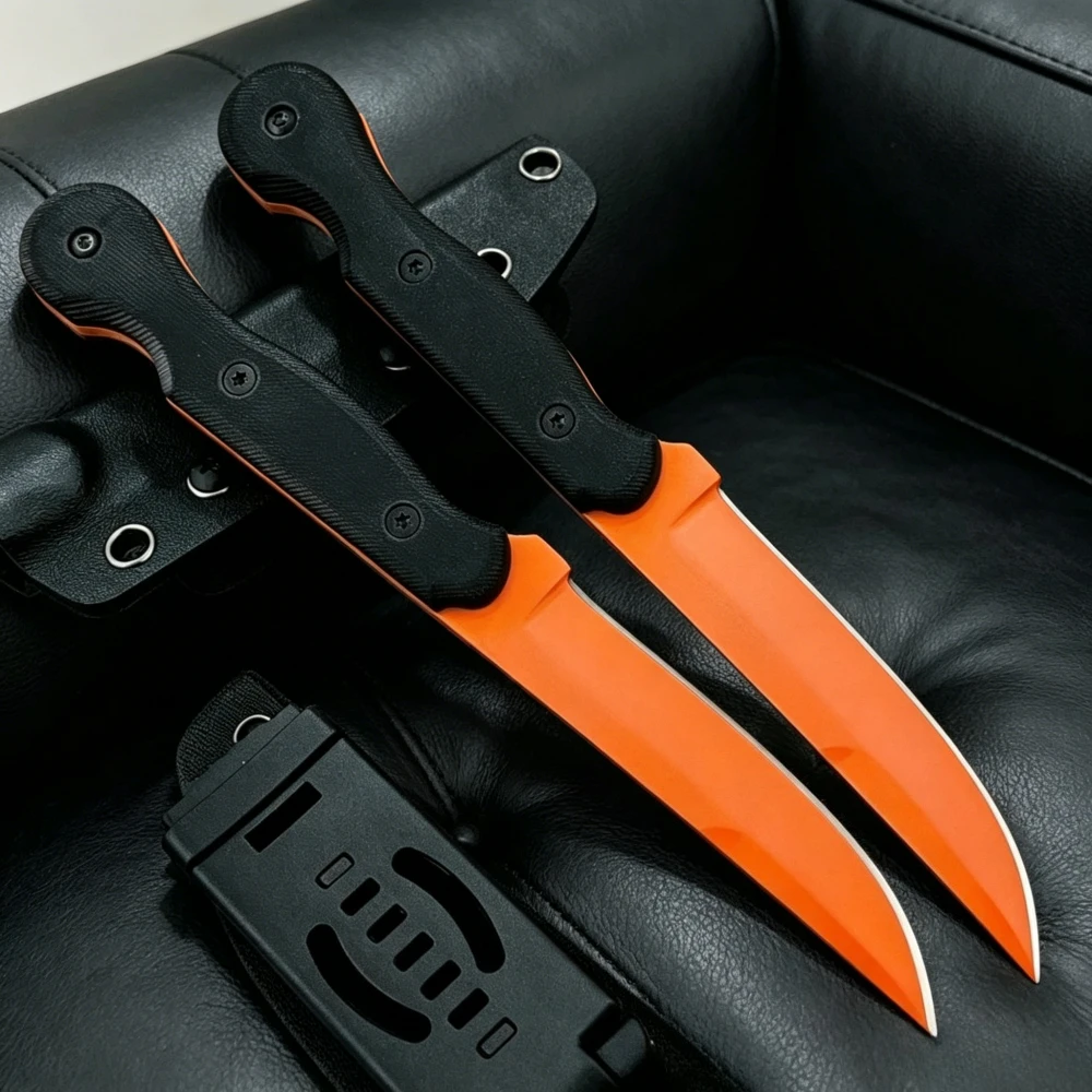 Woodworking Gift Ideas - มีดตรงสำหรับกิจกรรมกลางแจ้งหลากหลายประเภท พร้อมปลอก K สำหรับตั้งแคมป์ เครื่องมืออเนกประสงค์ ไอเดียของขวัญที่ดีสำหรับเทศกาลต่างๆ