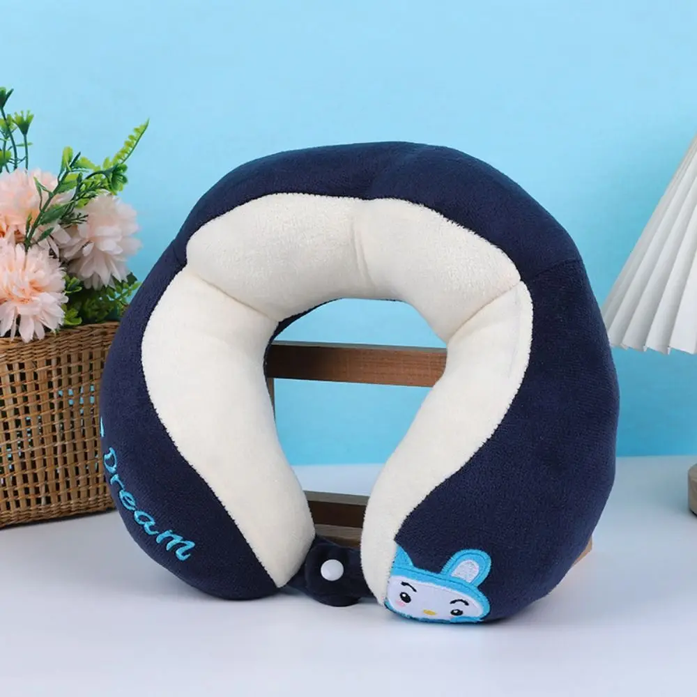 Cartoon Animal U-shaped Plush Pillow Piggy Bunny Slow Rebound Sleep Camping Pillow Non-deformed Cotton Travel Plush Neck Pillow