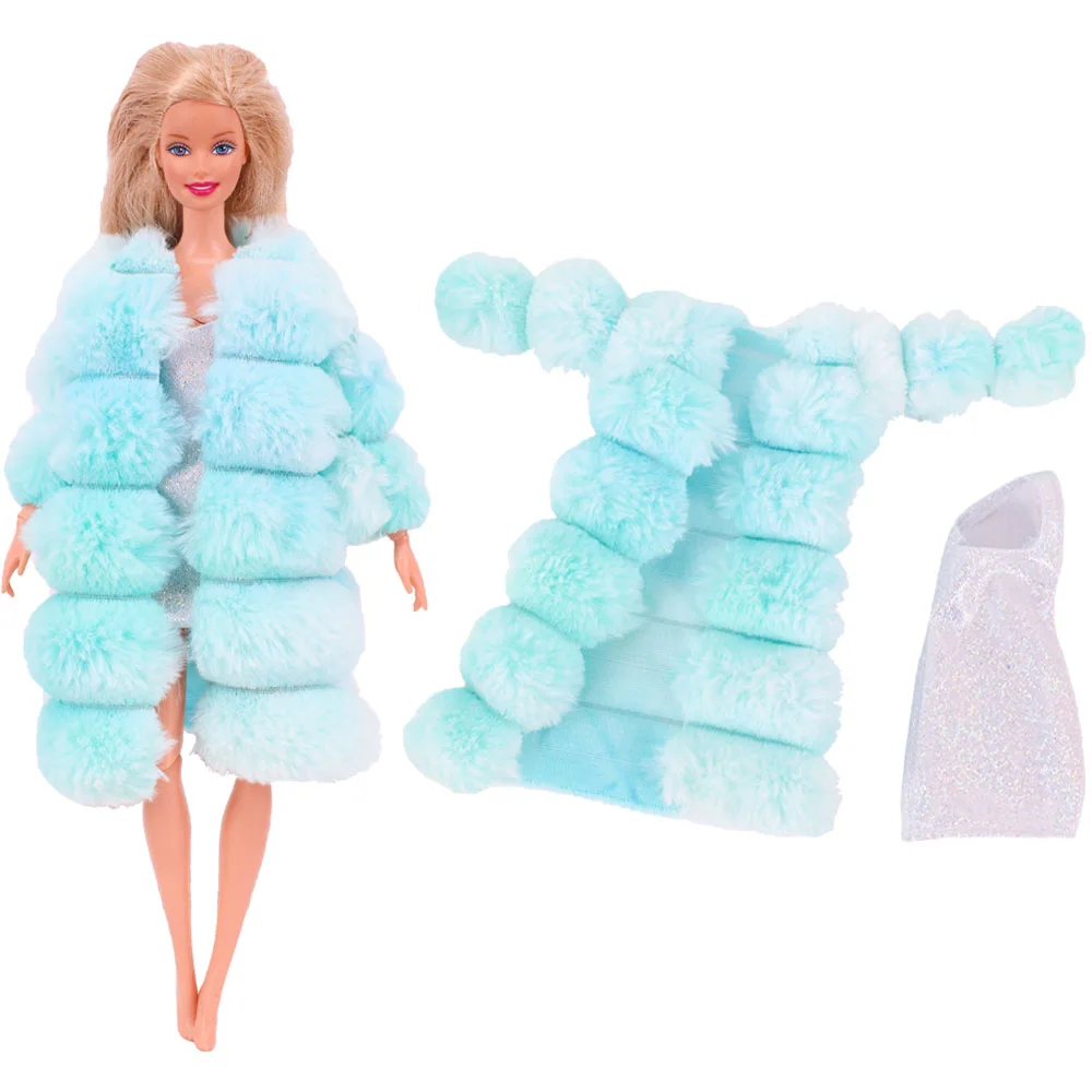 Puppe blaue Kleidung, Mode Mantel, Hose, Kleid, Meerjungfrau Kleidung, geeignete 30cm bjd Puppe und 11,5 Zoll Puppen, Geschenk, Mädchen Puppe Zubehör