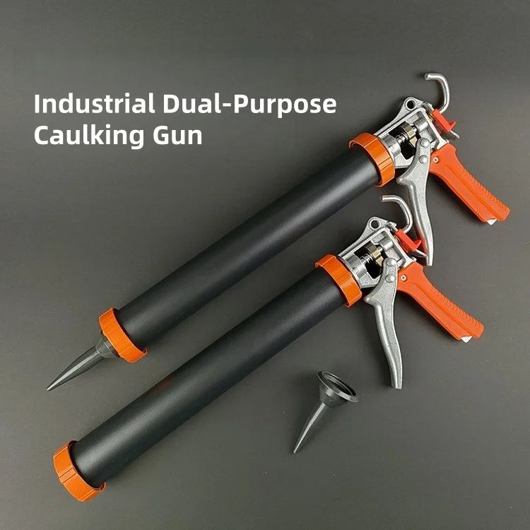 

Промышленный сверхмощный пистолет двойного назначения для упаковки колбас и стандартных картриджей, клейкий пистолет для герметика для строительства, сделай сам