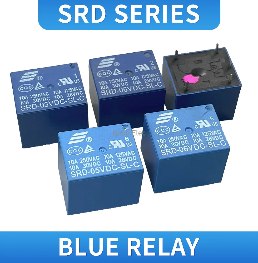 5Pcs Relays Srd-12V… - image
