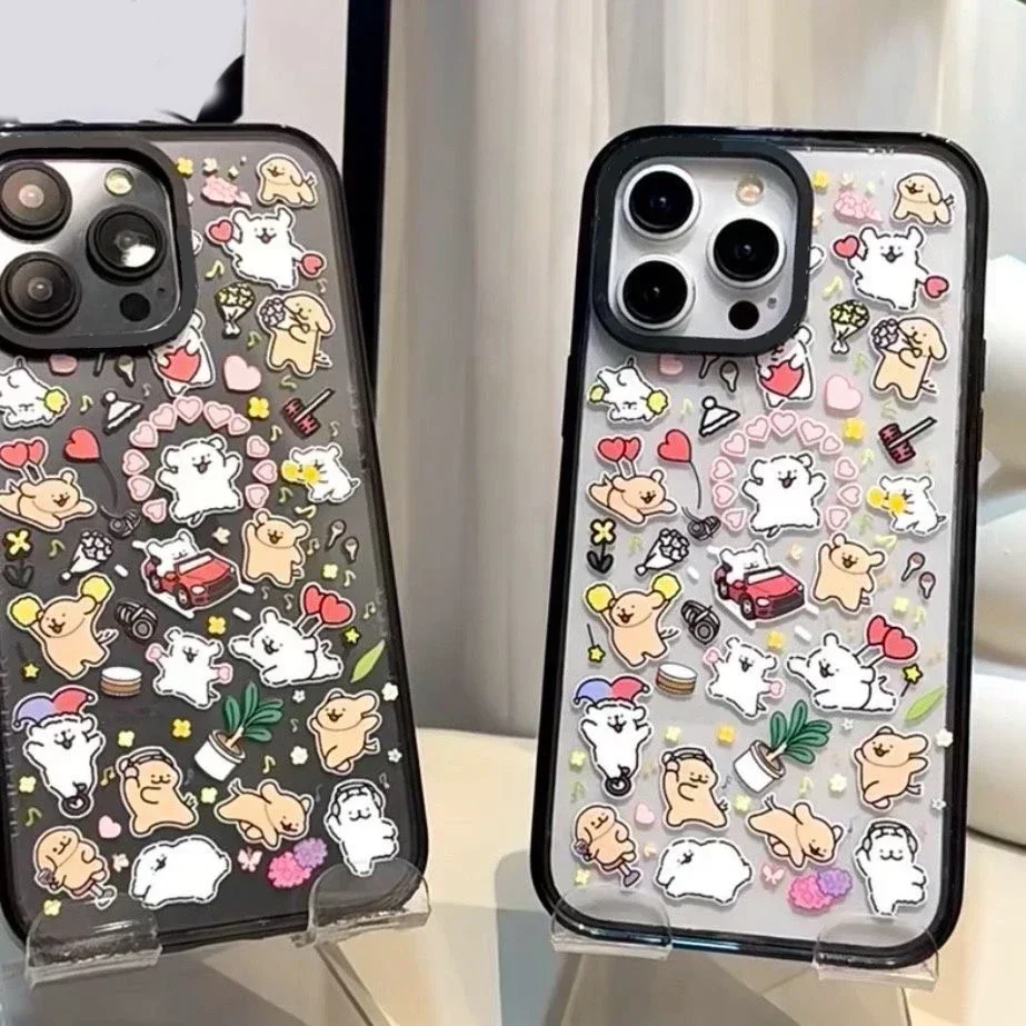 

MagSafe Acrylic Cute Dog Phone Case Cover for IPhone 11 12 13 14 15 Pro Max Case for IPhone 15 Pro Max