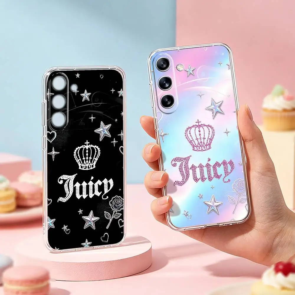 

Y2K J-Juicy Couture aesthetic Phone Case For Samsung Galaxy A91,80,73,72 ,71,53,52,32 ,31,22,21s,20,Transparent Soft Case