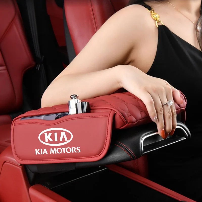 

Накладка-увеличитель высоты подлокотника автомобиля 2026 года с карманом для хранения для Kia Sportage, Cerato, Optima, K2, K3, K4, K5, Rio, Picanto, Soul