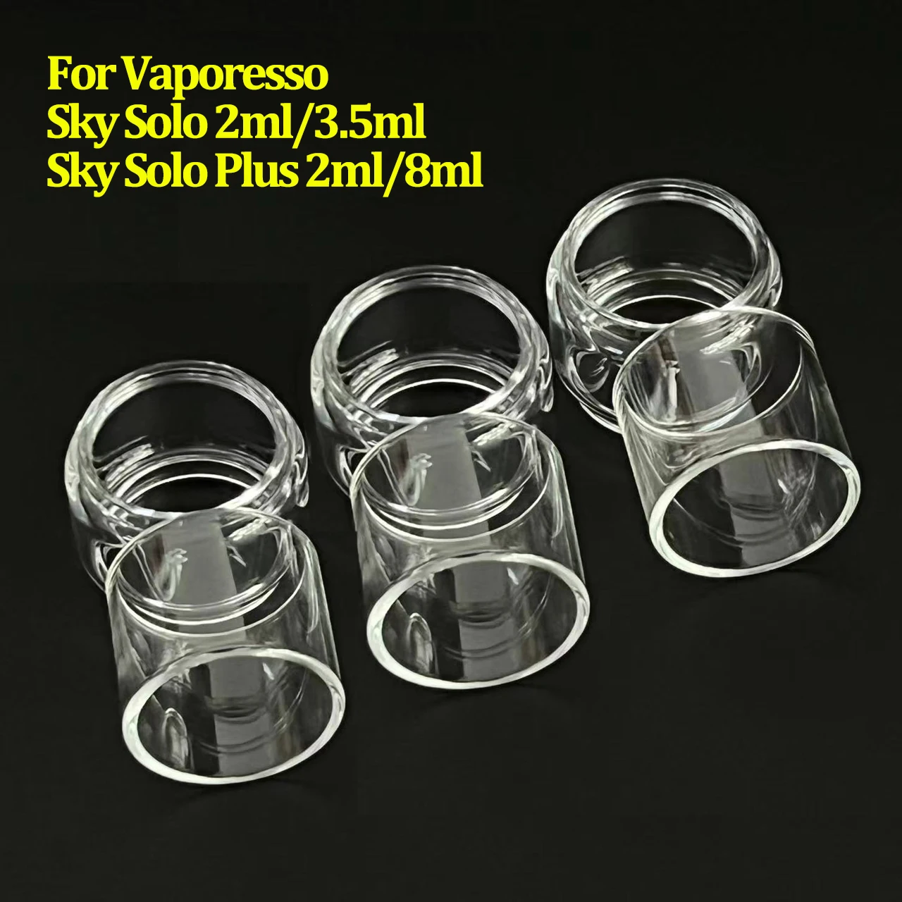 3PCS Furniture Fitting Glass Tube For GEN S SKY Solo Plus/SKY Solo/LUXE II/Skrr-s Bubble/Straight/TPD/Bulb Glass Accessary