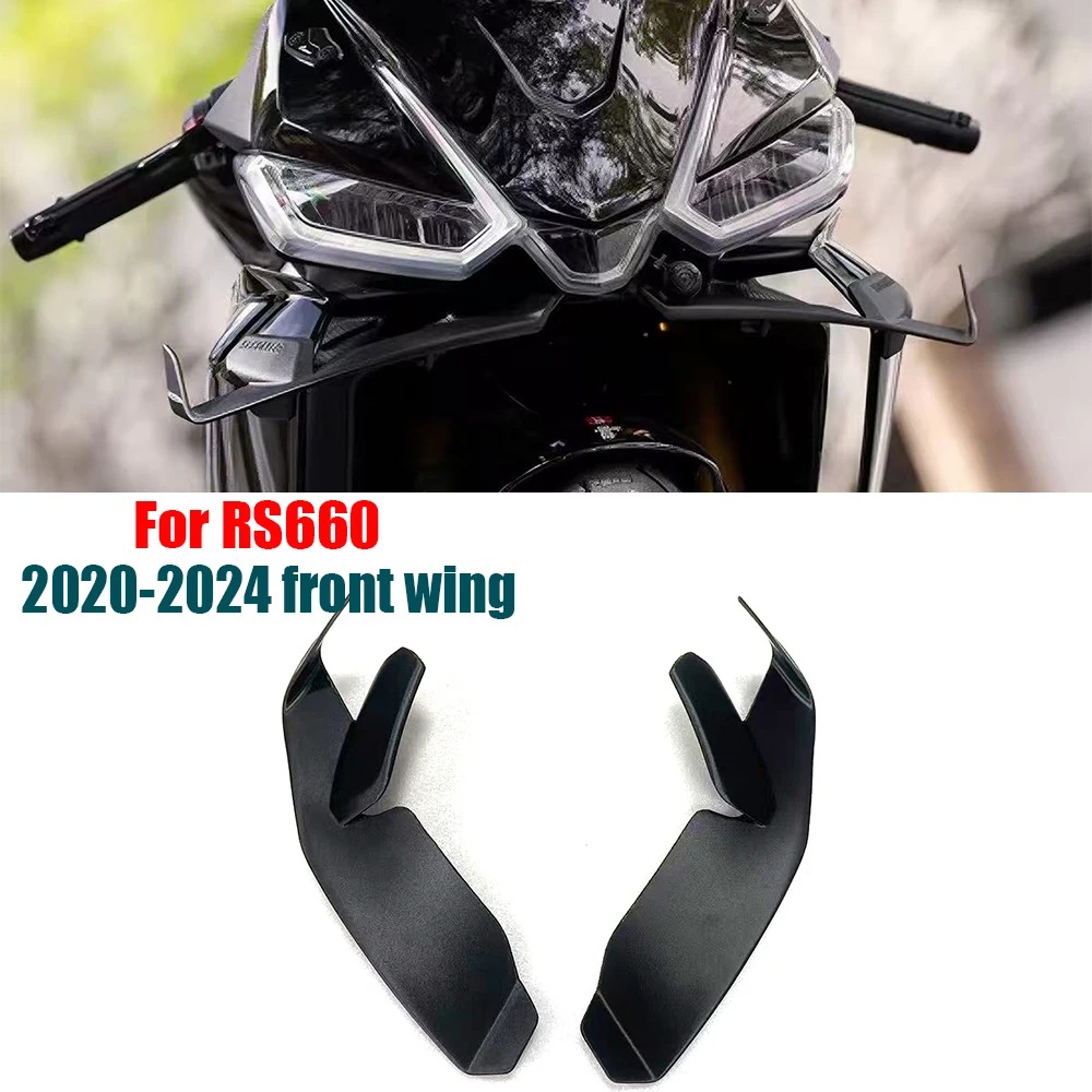 

for RS660 2020-2024 motorcycle front spoiler small wing spoiler aerodynamic wing rs660 downward pressure deflector accessories