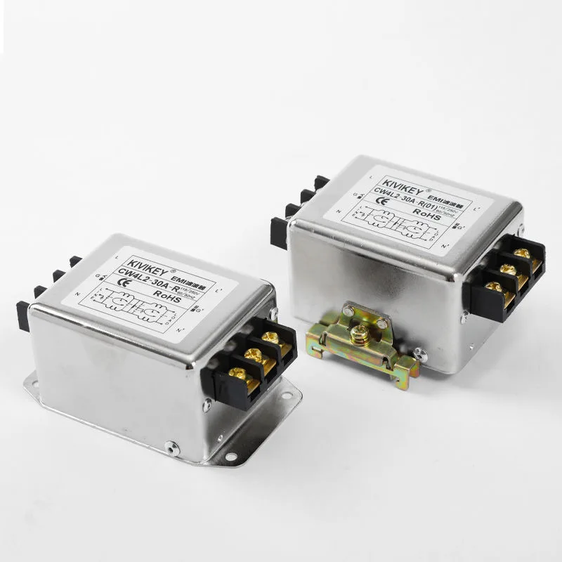مرحلة واحدة مرشح الطاقة CW4L2-3A/6A/10A/20A/30A-R CW4L2-10A-R(004) مرشح ثنائي القطب محطة كتلة 220 فولت المضادة للتدخل