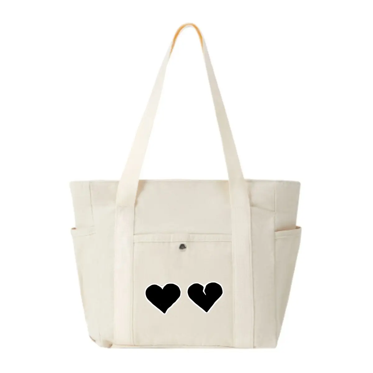 Broken Heart Silhouette High-End and Large-Capacity Tote Bag Single Shoulder Tote Bag