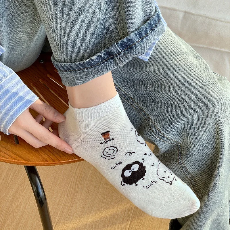 جديد أنيمي الجوارب تأثيري الفحم الكرة زي جورب الرجال النساء الدعائم الملحقات