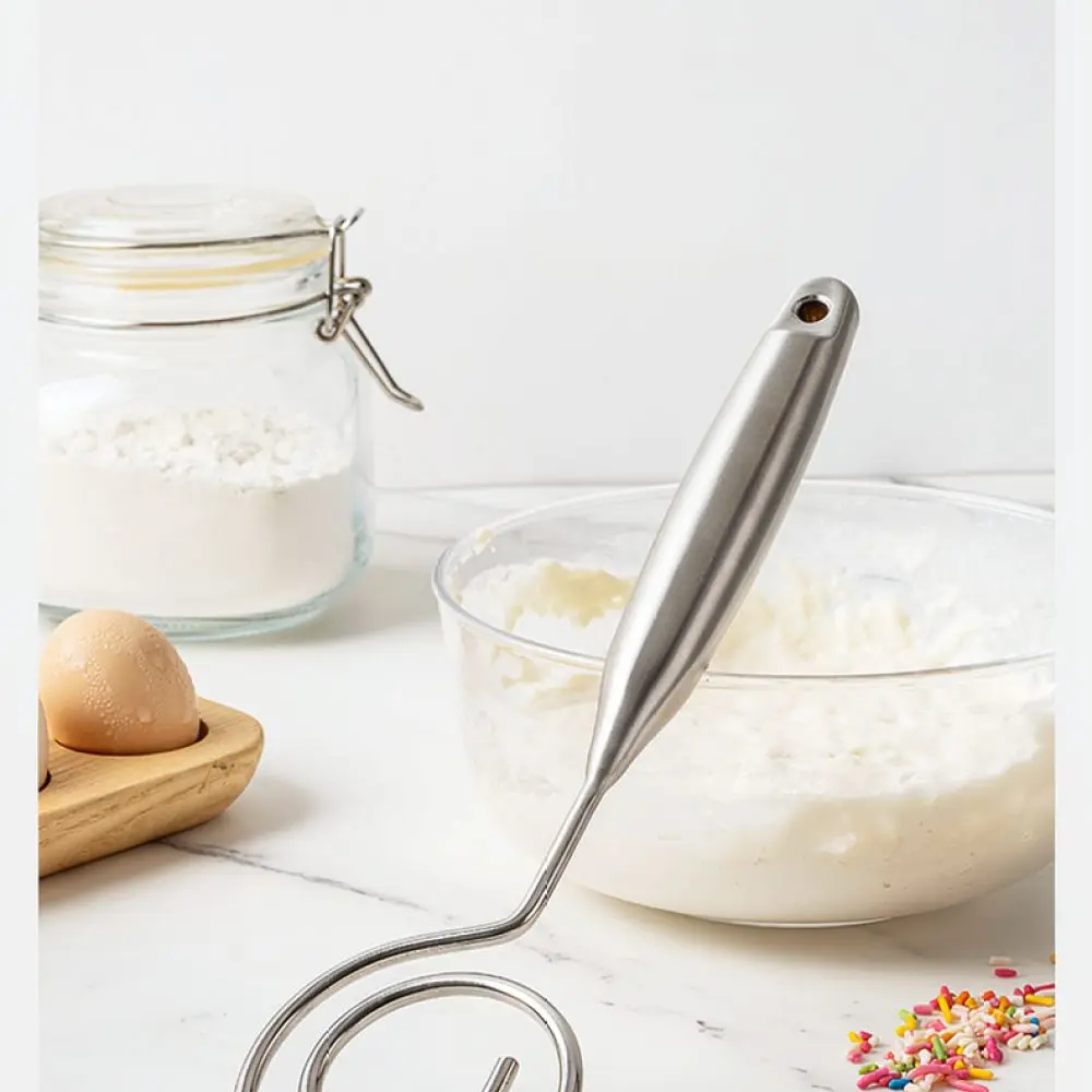 Stainless Steel 304 Dough Whisk Flour Mixer Kitchen Baking Tool Manual Accessory For Efficient Egg And Cream Beating