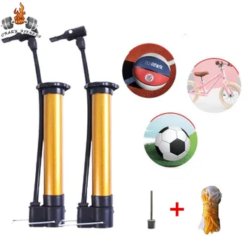 1Pcs Bicycle Pump Inflator Cycling Hand Mini High Pressure Bicycle Pumps Air Ball Pump For Football Basketball Bike Accessories