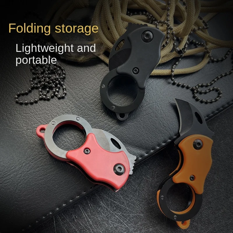 Survival, mountaineering, self defense, exquisite edc unpacking mini pocket knife, necklace knife, high hardness folding knife