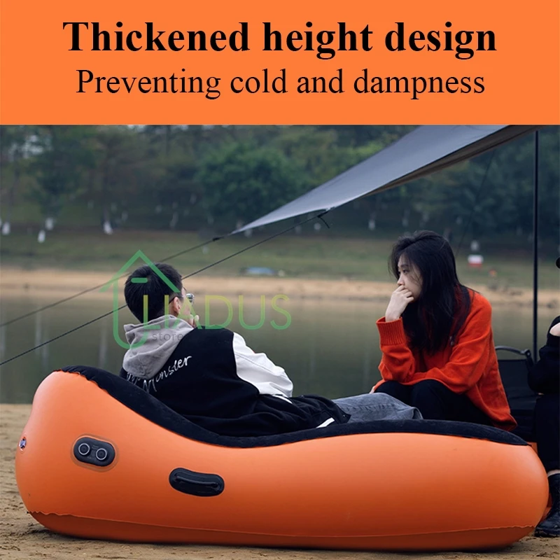 مرتبة قابلة للنفخ للتخييم في الهواء الطلق، وسادة نوم خفيفة الوزن، مضخة نفخ مدمجة للمشي لمسافات طويلة للسفر والمشي لمسافات طويلة