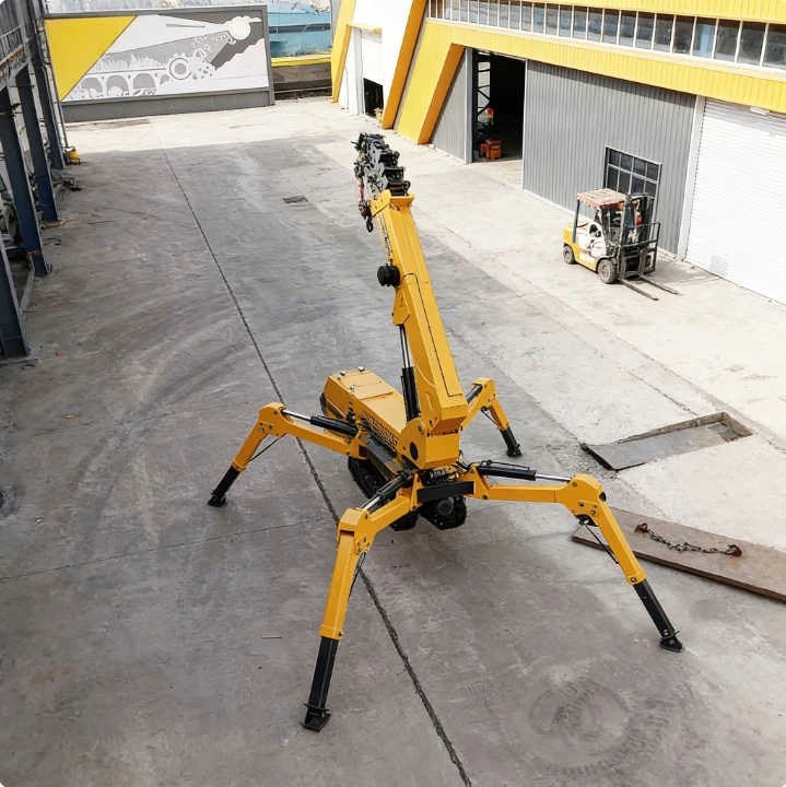 Spider Crane 10 Ton Heavy Duty Diesel Crawler Crane with Long Fly Jib for Large Scale Projects Industrial Lifting Machinery