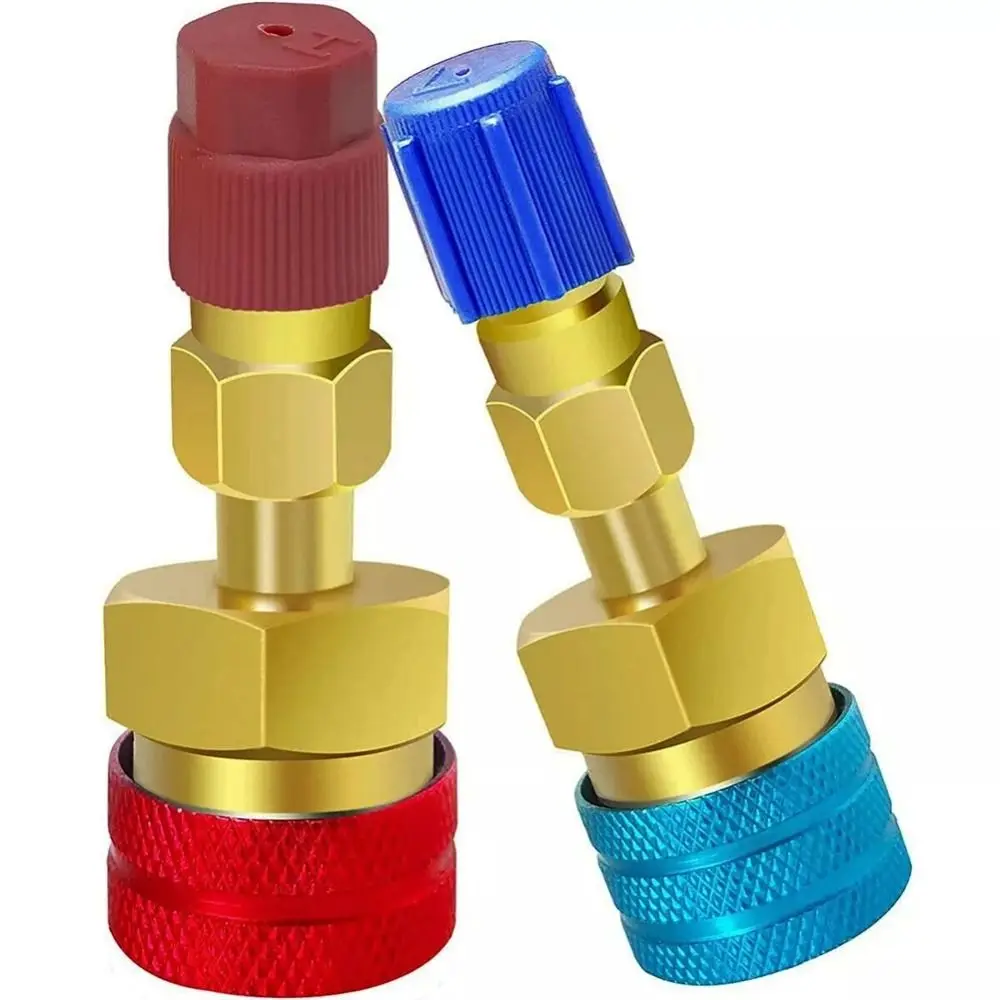 Zinc Alloy Quick Couplers Kit Low Pressure Fluorine Adapter R1234YF Quick Couplers Kit Quick Connect High Pressure