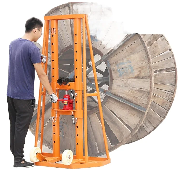 YJQ power hydraulic cable pay-off rack 5 tons 8T10T15T20T porous portal large lifting pay-off tray rack