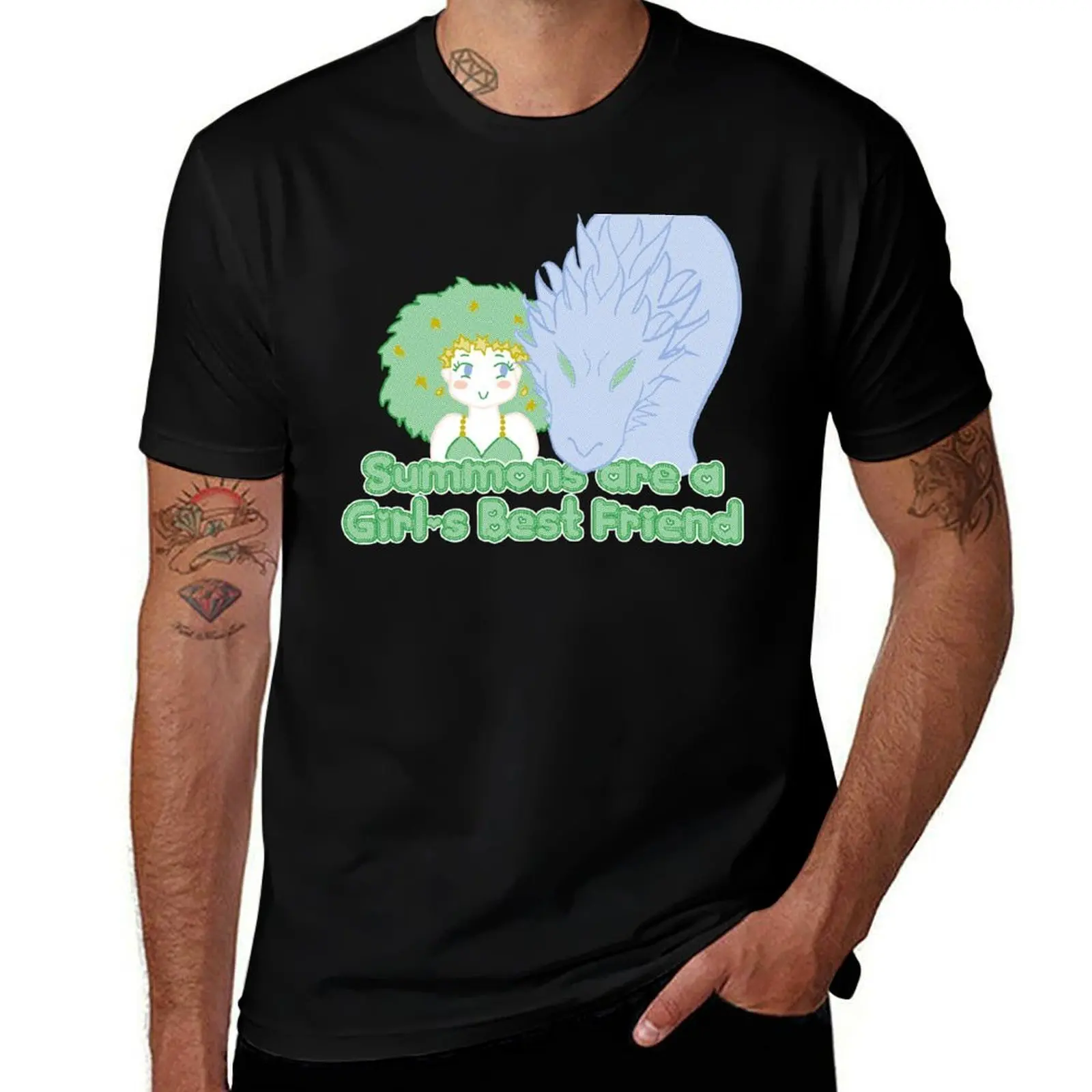 Summons are a Girl's Best Friend T-Shirt Plus Size Non-Shrink T-Shirt