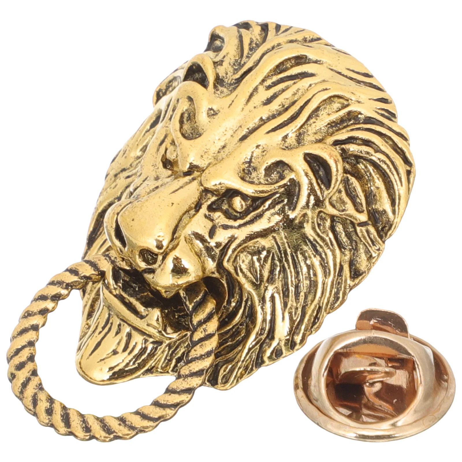 Broche Lion Vintage pour hommes, accessoire de collier de costume à revers Animal, bijoux à la mode, cadeau, décoration de vêtements