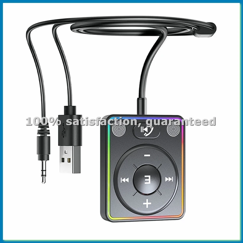 

Автомобильный Bluetooth-адаптер 5.4 AUX [Усиленные двойные микрофоны и шумоподавление] Bluetooth-приемник для музыки в автомобиле/видеозвонков