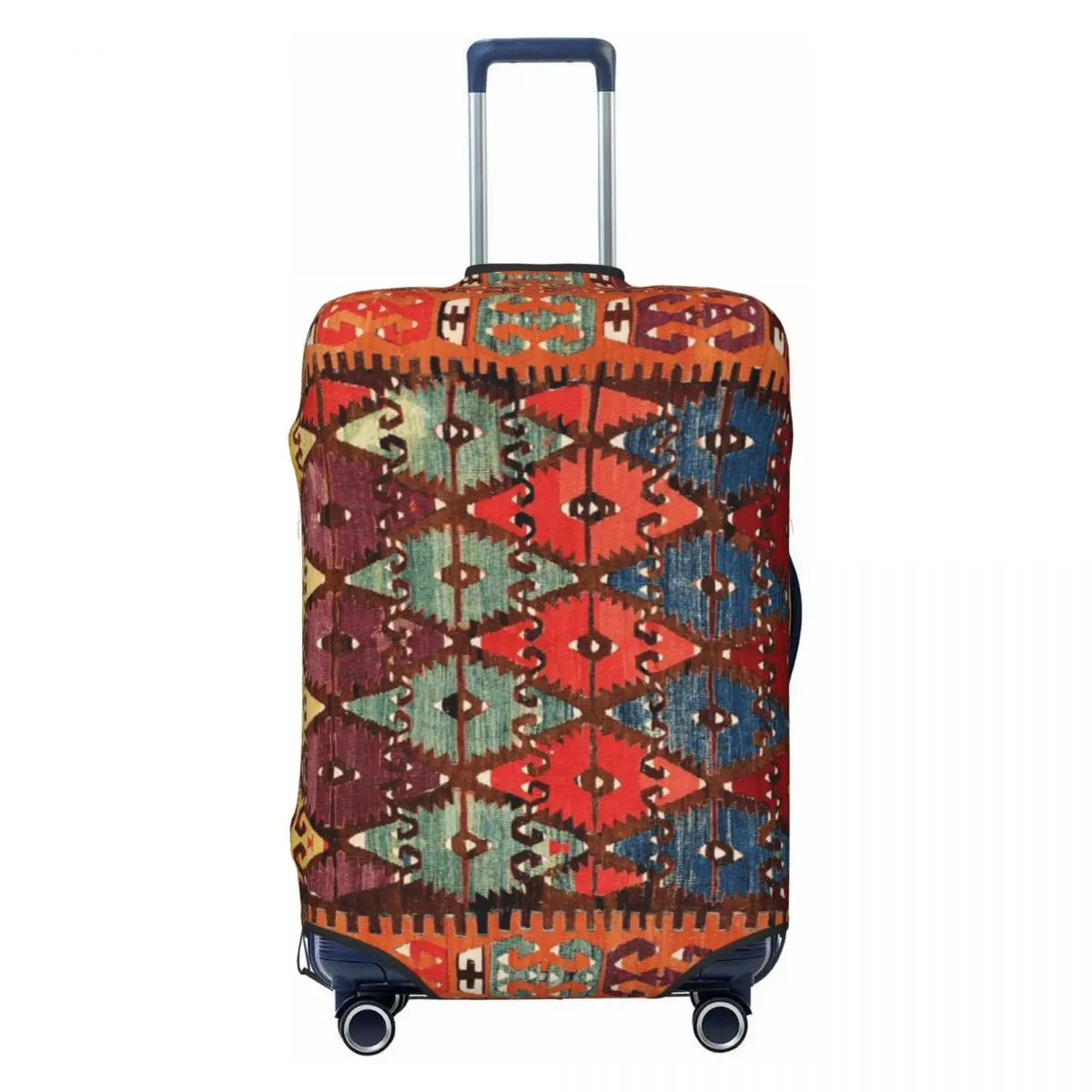 

Чехол для чемодана Aksaray в винтажном турецком стиле килим, эластичный, в стиле бохо, этнический, персидский, племенной, защитный чехол для багажа