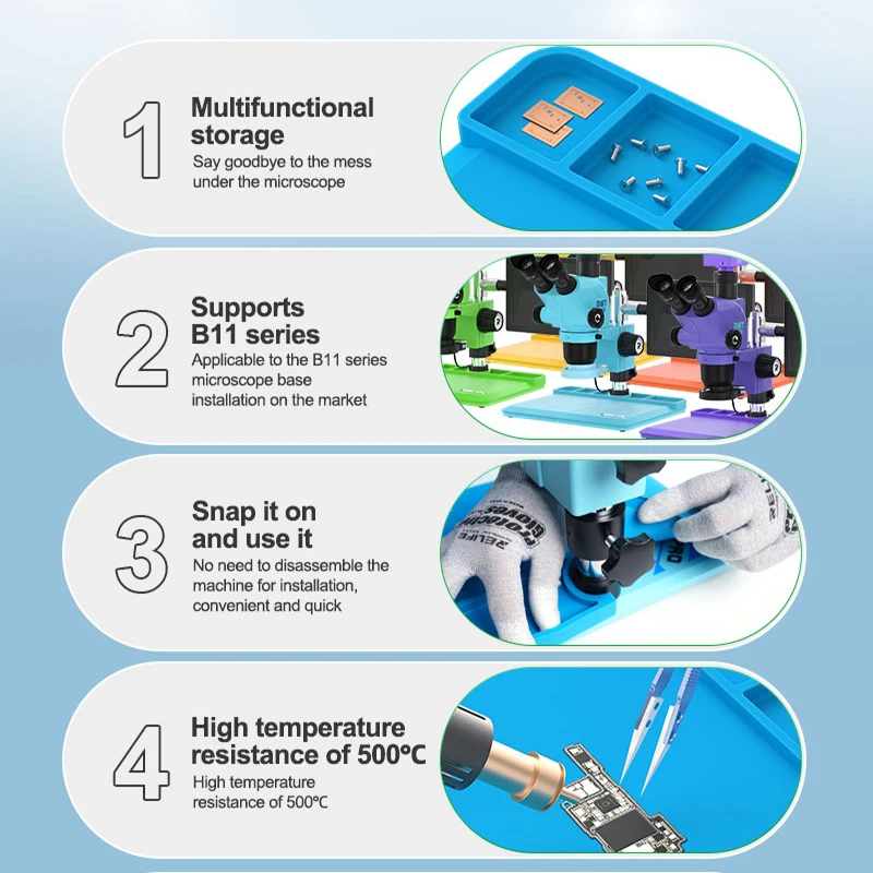 RELIFE RL-004M-B11 Microscope Maintenance Mat Suitable For B11 Series Microscope Base For Mobile Phone Repair Platform Tools