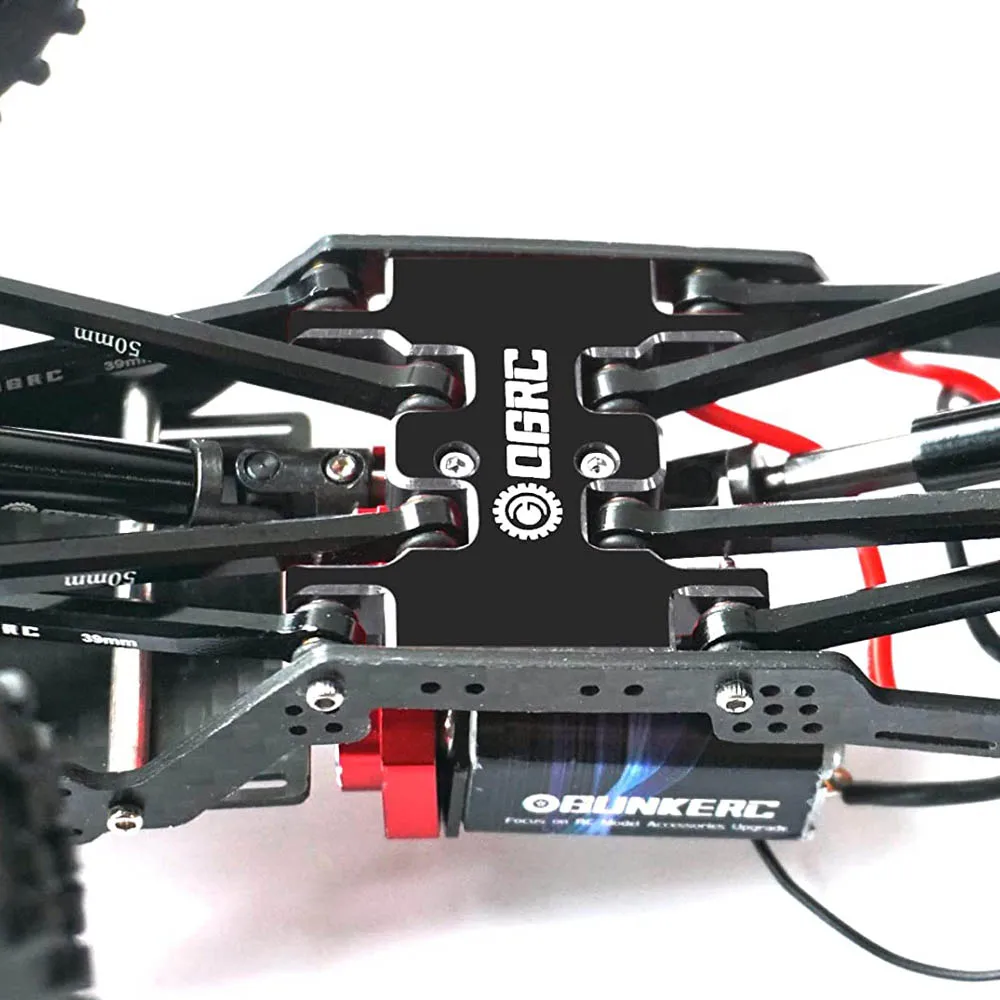 OGRC Aluminum Gearbox Mount Transmission Plate Gearbox Base Upgrade Parts for 1/24 Axial SCX24 C10 JLU DB Gladiator Bronco