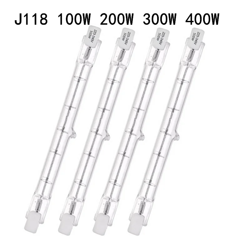 

1/5/10 шт. J118 100 Вт 200 Вт 300 Вт 400 Вт R7S светодиодная стеклянная трубка COB лампа высокой мощности кукурузная лампа замена галогенного света оптом