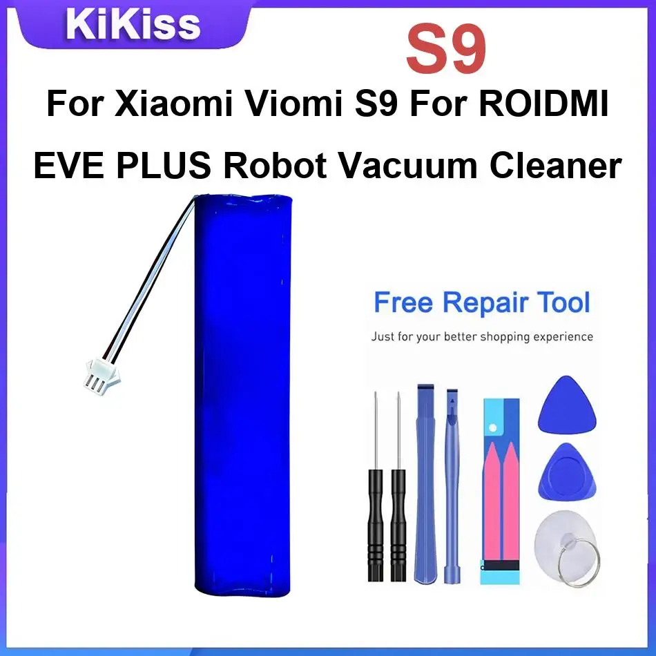 

Аккумуляторы S9 для Xiaomi Viomi S9 и ROIDMI EVE PLUS: Мощная батарея для роботов
