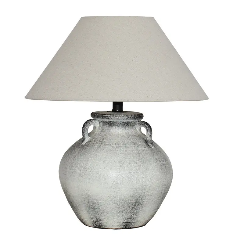 

Japanese-style wind thick ceramic jar table lamp living room bedroom bedside villa ornament homestay hotel lighting