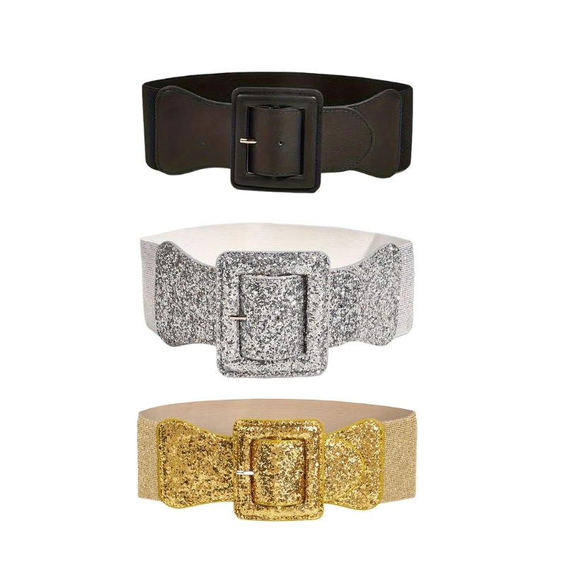 Waist Chain Punk Wide Chain Glitter Buckle Cowboy Waist Belt Underbust Belt Dropshipping