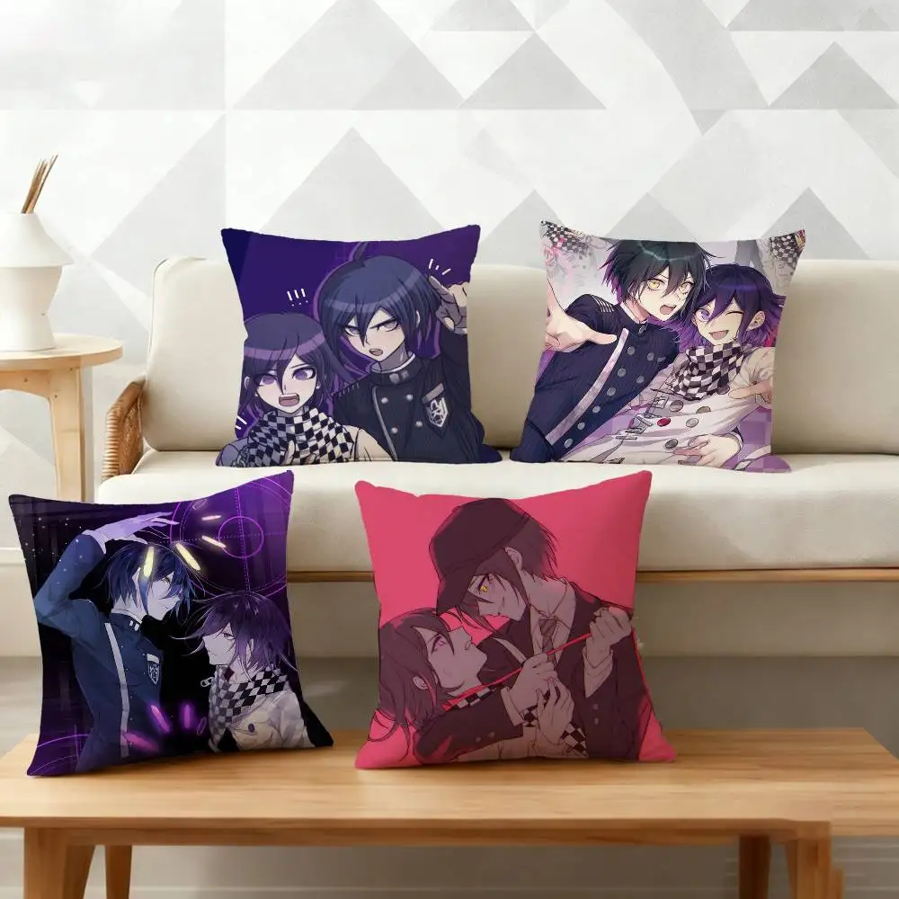

K-Kokichi Ouma Shuichi Saihara D-Danganronpa V3 Pillow Case for Sofa Living Room Home office Decor Protective Cover