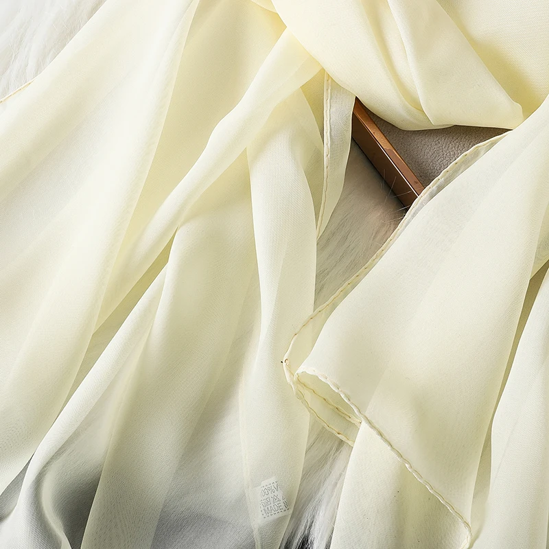 2023 neue Mode Sommer Frauen einfarbig Strand Schal Seide Schals Stirnband Weibliche Stirnband Wraps Sonnencreme Hijab Großhandel – Detail 31